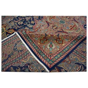 Vintage Persian Tabriz 10X13 Navy Area Rug — Multi | Ashly Fine Rugs Houston TX