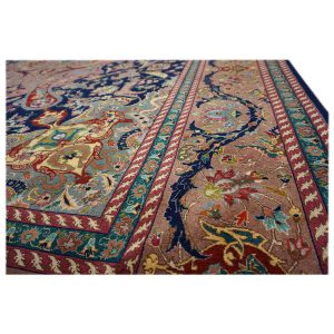 Vintage Persian Tabriz 10X13 Navy Area Rug — Multi | Ashly Fine Rugs Houston TX