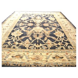 Persian Sultanabad 12x17 Navy Blue & Ivory Area Rug — Navy | Ashly Fine Rugs Houston TX