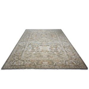 Persian Sultanabad 9x12 Olive Tan Brown Handmade Persian Rug