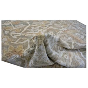 Persian Sultanabad 9x12 Olive Tan Brown Handmade Persian Rug
