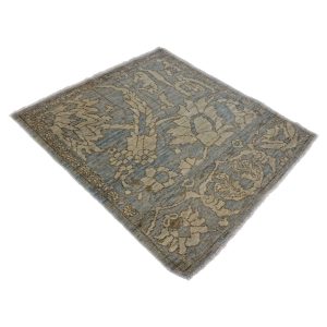 Persian Sultanabad 3x4 Slate Blue & Grey Handmade Area Rug — 2x3 | Ashly Fine Rugs Houston TX