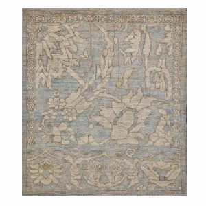 Persian Sultanabad 3x4 Slate Blue & Grey Handmade Area Rug