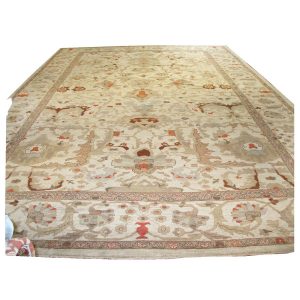 Persian Sultanabad Masters 13x20 Ivory & Tan Handmade Palace Rug — Rust | Ashly Fine Rugs Houston TX