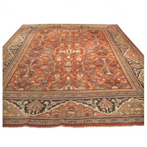 Antique Persian Sultanabad 10x12 Red Handmade Rug — Rust | Ashly Fine Rugs Houston TX