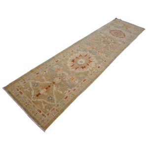 Sultanabad Master 3x12 Khaki, Slate, & Rust Hall Runner — Rust | Ashly Fine Rugs Houston TX