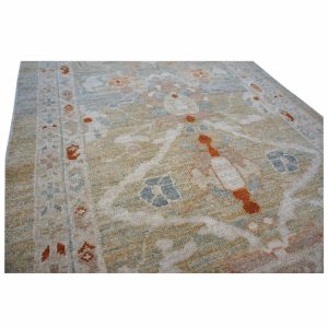 Sultanabad Master 3x12 Khaki, Slate, & Rust Hall Runner — Rust | Ashly Fine Rugs Houston TX