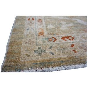 Sultanabad Master 3x12 Khaki, Slate, & Rust Hall Runner — Rust | Ashly Fine Rugs Houston TX