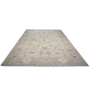 blue tan ivory persian sultanabad 9x12 handmade area rug houston texas