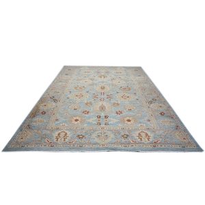 blue tan ivory persian sultanabad 9x12 handmade area rug houston texas