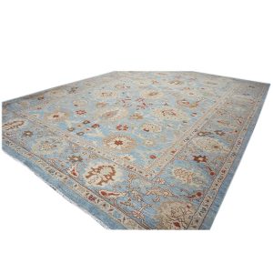 blue tan ivory persian sultanabad 9x12 handmade area rug houston texas