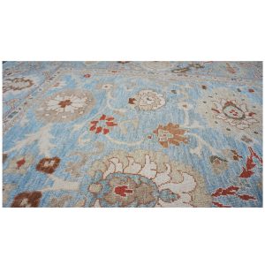 blue tan ivory persian sultanabad 9x12 handmade area rug houston texas