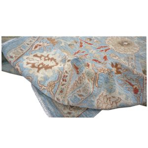 blue tan ivory persian sultanabad 9x12 handmade area rug houston texas