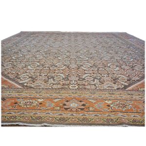brown rust antique persian sultanabad 10x14 handmade area rug houston texas