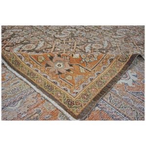 brown rust antique persian sultanabad 10x14 handmade area rug houston texas