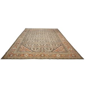 brown rust antique persian sultanabad 10x14 handmade area rug houston texas