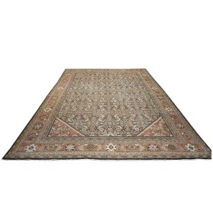 brown rust antique persian sultanabad 10x14 handmade area rug houston texas