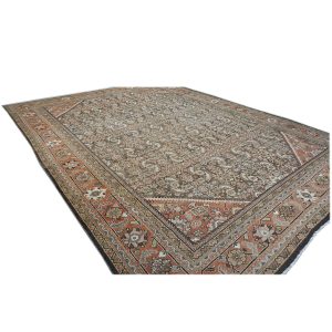 brown rust antique persian sultanabad 10x14 handmade area rug houston texas