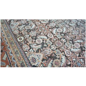 brown rust antique persian sultanabad 10x14 handmade area rug houston texas