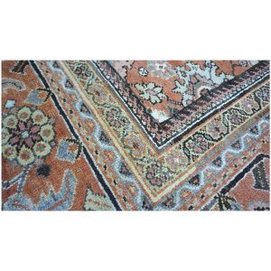 brown rust antique persian sultanabad 10x14 handmade area rug houston texas