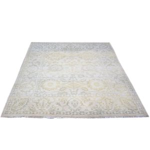 white ivory green persianan sultanabad 6x6 square handmade area rug houston texas