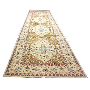 21st Century Sultanabad Tan and Ivory 5x18 Wool Hall Runner — Gallery ( long & narrow ) | Ashly Fine Rugs Houston TX