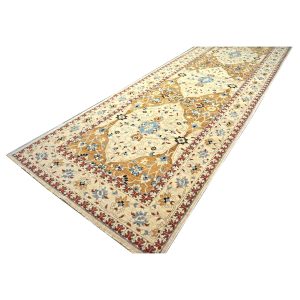 21st Century Sultanabad Tan and Ivory 5x18 Wool Hall Runner — Gallery ( long & narrow ) | Ashly Fine Rugs Houston TX