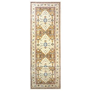 21st Century Sultanabad Tan and Ivory 5x18 Wool Hall Runner