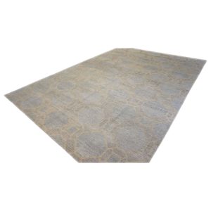 Nepalese Modern Wool & Silk 10X14 Grey Area Rug — Modern | Ashly Fine Rugs Houston TX