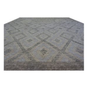 Nepalese Modern Wool & Silk 10X14 Grey Area Rug — Modern | Ashly Fine Rugs Houston TX