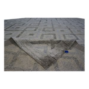 Nepalese Modern Wool & Silk 10X14 Grey Area Rug — Modern | Ashly Fine Rugs Houston TX