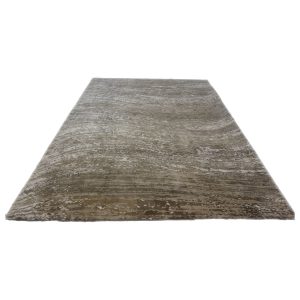 Indo Nepal Modern Wool & Silk 9X12 Grey Area Rug — Modern | Ashly Fine Rugs Houston TX