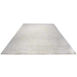 beige ivory grey modern silk 12x15 handmade area rug