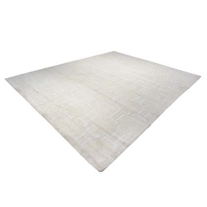 beige ivory grey modern silk 12x15 handmade area rug