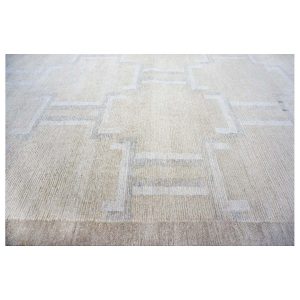 beige ivory grey modern silk 12x15 handmade area rug
