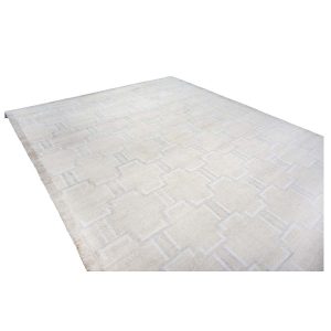 beige ivory grey modern silk 12x15 handmade area rug