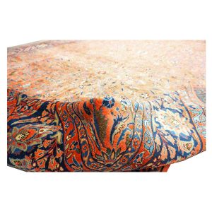 Antique Persian Manchester Kashan 10X17 Salmon Area Rug — 11x16 | Ashly Fine Rugs Houston TX