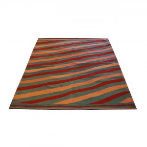 Turkish Safari Kilim 5X6 Red & Orange Area Rug — Kilim | Ashly Fine Rugs Houston TX