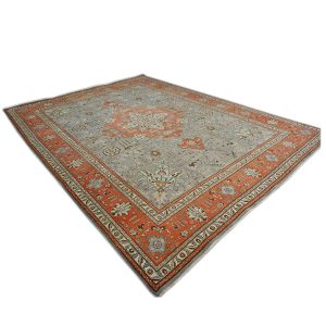 Antique Persian Tabriz 10X13 Grey & Orange Area Rug — Rust | Ashly Fine Rugs Houston TX