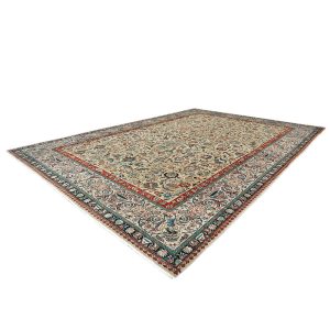 Antique Persian Tabriz 10X14 Gold & Taupe Handmade Area Rug — ALL RUGS | Ashly Fine Rugs Houston TX
