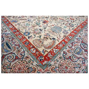 Antique Persian Tabriz 10X14 Gold & Taupe Handmade Area Rug — ALL RUGS | Ashly Fine Rugs Houston TX