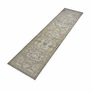 21st Century Sultanabad Gray & Ivory Wool 3x12 Transitional Hall Runner — ALL RUGS | Ashly Fine Rugs Houston TX