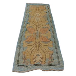 21st Century William Morris Donegal Carpet Light Blue and Tan Short Runner — Donegal | Ashly Fine Rugs Houston TX