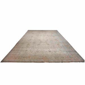 Antique Persian Tabriz 14x20 Grey Oversized Area Rug — Tan | Ashly Fine Rugs Houston TX