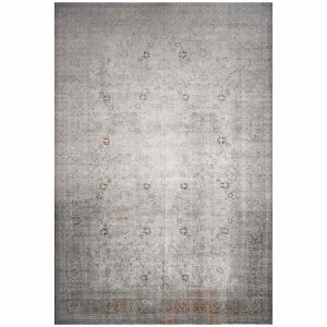 Antique Persian Tabriz 14x20 Grey Oversized Area Rug