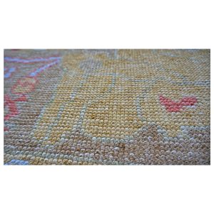 yellow ivory rust turkish oushak 9x12 handmade area rug