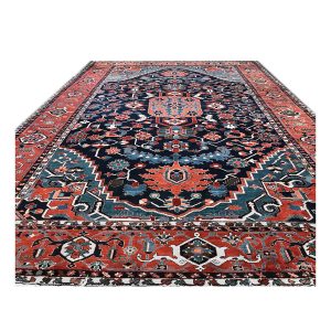 Persian Serapi 13x19 Navy Blue and Rust Oversized Rug — Navy | Ashly Fine Rugs Houston TX