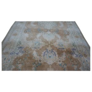Persian Tabriz 3x16 Tan, Brown, & Green Hall Runner Rug — Tan | Ashly Fine Rugs Houston TX