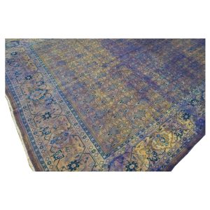 Vintage Persian Mahal Modern Overdye 7x10 Purple Handmade Area Rug — 7x10 | Ashly Fine Rugs Houston TX