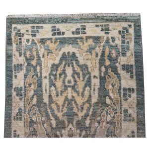 21st Century Sultanabad Master 3x14 Slate Blue, Ivory, & Tan Handmade Runner Rug — Slate | Ashly Fine Rugs Houston TX